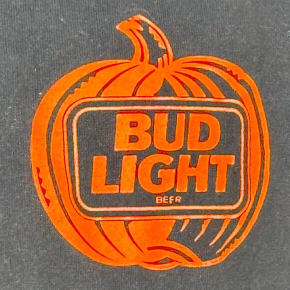 Vintage 1990s Budweiser Monster Party T-Shirt, Bud Light Beer Halloween Promo, L - Picture 3 of 7